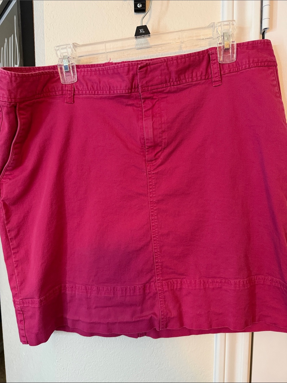 Merona Deep Pink Cotton Skirt